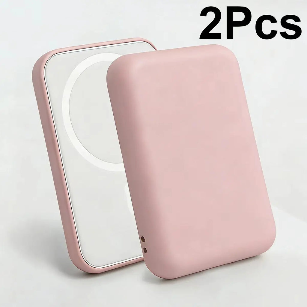 3/2/1Pc Magnetic Power Bank Protective Case - Tpu Anti-Drop Protective Cover, Compatible with Magsafe |   Charger Protective Case |   Textured Finish and Secure Locking Design (Battery Not Included)