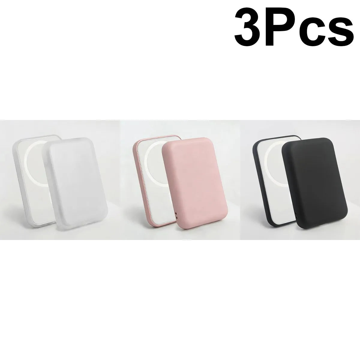 3/2/1Pc Magnetic Power Bank Protective Case - Tpu Anti-Drop Protective Cover, Compatible with Magsafe |   Charger Protective Case |   Textured Finish and Secure Locking Design (Battery Not Included)